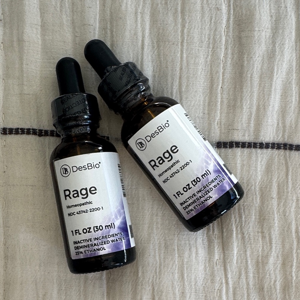 Des Bio Rage drops/NWT (sealed)